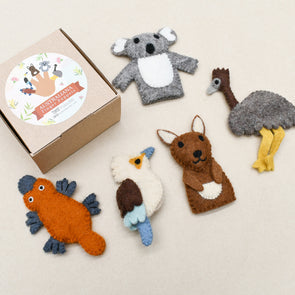 Felt Finger Puppets - Aust Animals Koala