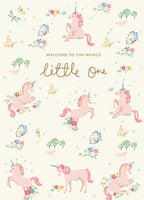 Cath Kidston Foil Card - Welcome to the World Little One Pink