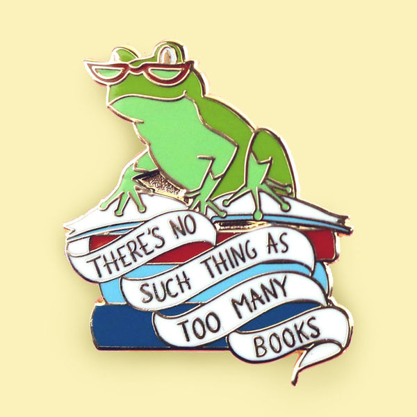 Jubly Umph Lapel Pin - There's No Such Thing As Too Many Books